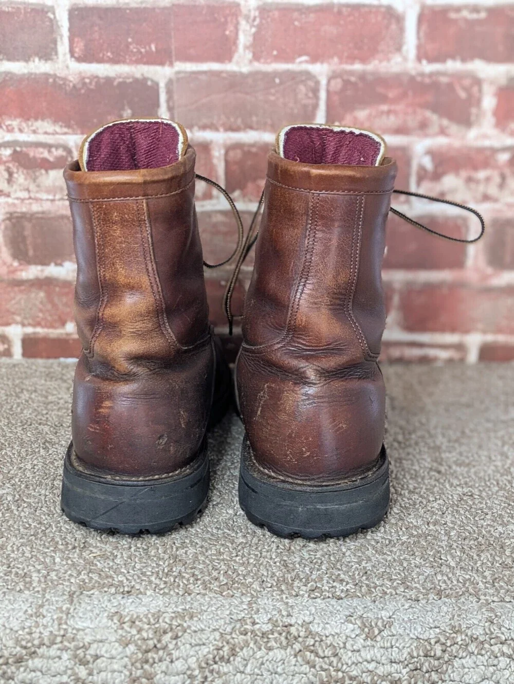 Danner 63500 Size 10 D Vintage Brown Leather Gore Tex Waterproof Hunting Boots